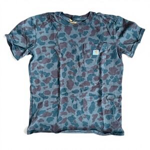Camo Carhartt Pocket T-Shirt Size Small 4-6